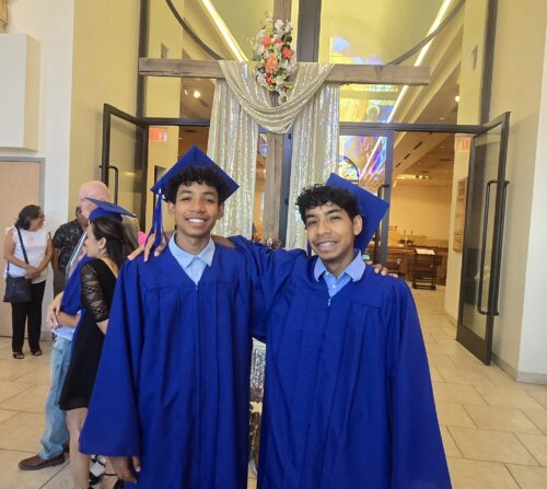 Amaro Family Testimonial: “You made it possible to send our children to a Catholic school!”