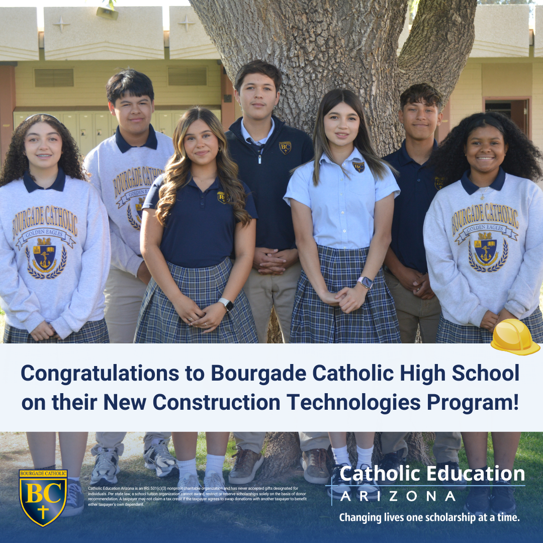Bourgade Catholic High School Broke Ground On 12,000 Square Foot Construction Technologies Facility